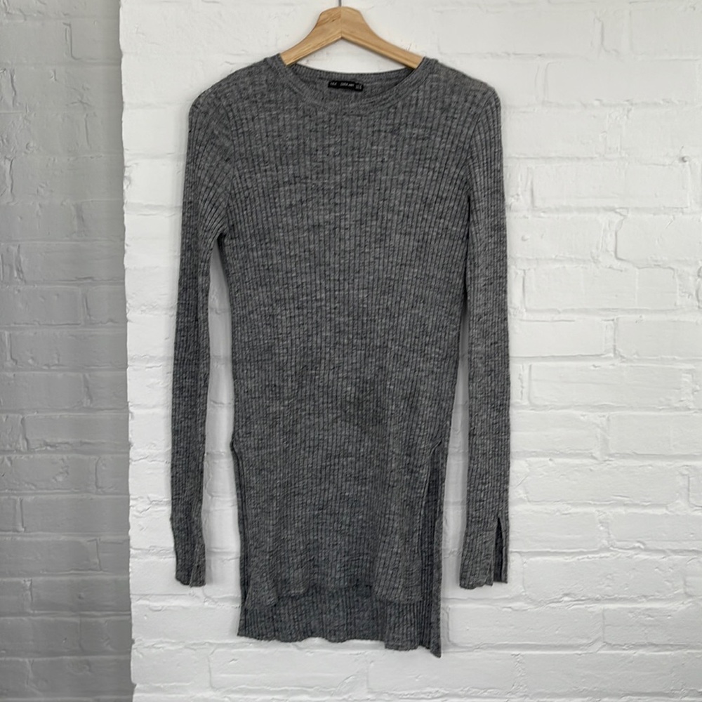 ZARA Knit Ribbed Top - Picture 2 of 6